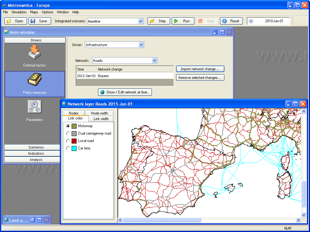 Draw in an infrastructure network