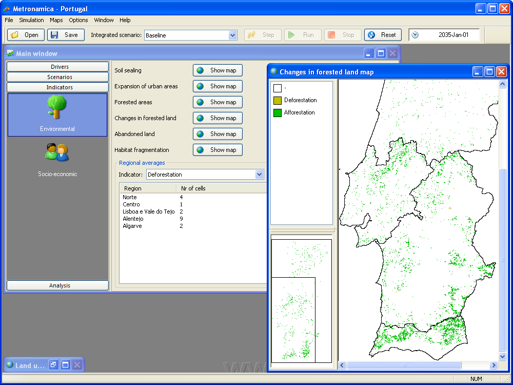 View environmental indicators